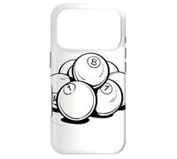 Custodia per iPhone 17 Pro Palle da biliardo Disegno Stecca Sport Snooker