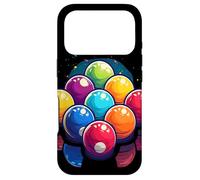 Custodia per iPhone 17 Pro Palle da biliardo Sala da biliardo grafica