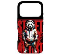 Custodia per iPhone 17 Pro Panda molto cool con cappuccio Pandas Orsetto stradale Artista