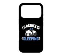 Custodia per iPhone 17 Pro Panda Sleep Funny Nap Humor Lazy I'd Rather Be Sleeping