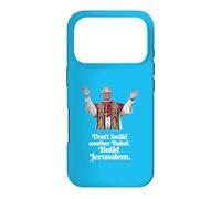 Custodia per iPhone 17 Pro Papa Leone XIV "Non costruire un'altra Babele. Costruisci Gerusalemme"