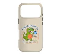 Custodia per iPhone 17 Pro Papasaurus Number One Dad Funny Dinosaur Rex Festa del papà
