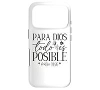 Custodia per iPhone 17 Pro Para Dios todo es posible, Para Dios no hay nada imposible