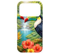 Custodia per iPhone 17 Pro Paradiso della giungla della cascata dei tucani tropicali
