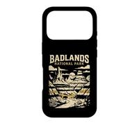 Custodia per iPhone 17 Pro Parco nazionale Badlands Vintage Retro Adventure Design