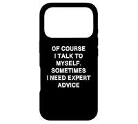 Custodia per iPhone 17 Pro Parlo a me stesso Consigli di esperti Scherzo divertente di conversazione personale