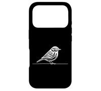 Custodia per iPhone 17 Pro Parula di Townsend Line Art Ornitologia