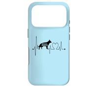 Custodia per iPhone 17 Pro Pastore Tedesco Battito cardiaco ECG I cani sono il mio cardio