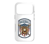 Custodia per iPhone 17 Pro Patriotic Baseball Glove USA Flag Vintage Graphic