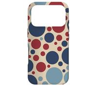Custodia per iPhone 17 Pro Patriotic Polka Dot Pattern America Rosso Bianco Blu Retro USA