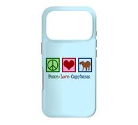 Custodia per iPhone 17 Pro Peace Love Capibara Carino Capibara