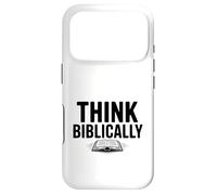 Custodia per iPhone 17 Pro Pensa biblicamente alla fede cristiana Inspirational
