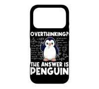 Custodia per iPhone 17 Pro Pensare troppo La risposta è Penguin Divertente Insegnante di Matematica