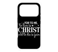 Custodia per iPhone 17 Pro Per me vivere è Cristo e morire è guadagno