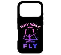 Custodia per iPhone 17 Pro Perché camminare quando puoi volare, volare yoga aereo, sete aeree