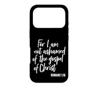 Custodia per iPhone 17 Pro Perché io non mi vergogno del Vangelo di Cristo fede in Dio