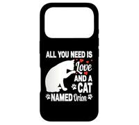 Custodia per iPhone 17 Pro Personalizzato Nome Gatto Orion Carino Gattino Pet Amante