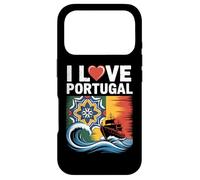 Custodia per iPhone 17 Pro Piastrelle artistiche marittime I Love Portugal