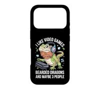 Custodia per iPhone 17 Pro Piccolo dinosauro da gioco retrò Bearded Dragon Lover