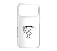 Custodia per iPhone 17 Pro Pickleball Girl Stickfigure Cute Funny Pickleball