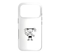 Custodia per iPhone 17 Pro Pickleball Girl Stickfigure Cute Funny Pickleball