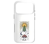 Custodia per iPhone 17 Pro Pino Sole Luna Fungo Foresta Celeste Boho Folk Art