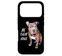 Custodia per iPhone 17 Pro Pitbull Hippie sii la loro voce, mamma cane carino