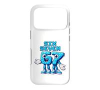 Custodia per iPhone 17 Pro Pixel Six Seven Numbers Stile di gioco retrò
