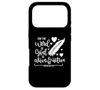 Custodia per iPhone 17 Pro Poiché la parola di Dio è viva e attiva versetto biblico