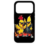 Custodia per iPhone 17 Pro Pollo e banana hip hop divertenti