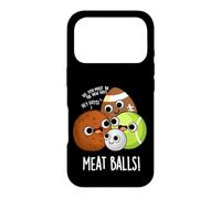 Custodia per iPhone 17 Pro Polpette di carne divertente cibo gioco di parole