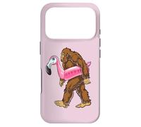 Custodia per iPhone 17 Pro Pool Party Bigfoot Flamingo Uomo Donna Sasquatch Pink Float