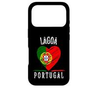 Custodia per iPhone 17 Pro Portugal Flag Heart Lagoa City