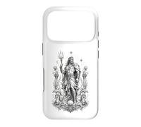 Custodia per iPhone 17 Pro Poseidone Sea Dio Onde Oceano Mitologia Greca Opera d'arte