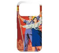 Custodia per iPhone 17 Pro Poster di propaganda della Corea del Nord, divertente