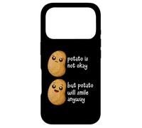 Custodia per iPhone 17 Pro Potato Is Not Okay Funny Potato Joke Meme Vegetable Potating