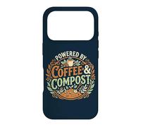 Custodia per iPhone 17 Pro Powered By Coffee & Compost Funny Gardener