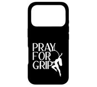 Custodia per iPhone 17 Pro Pray For Grip - Cerchio divertente per aereo, regalo per yoga aereo