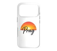 Custodia per iPhone 17 Pro Pray Sunset Inspirational Religious Christian Faith