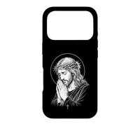 Custodia per iPhone 17 Pro Pregare Gesù Graphic Design per gli amanti della Chiesa Fede