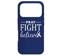 Custodia per iPhone 17 Pro Pregare Lotta Credere Colorettale Cancro Consapevolezza Cristiana