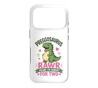 Custodia per iPhone 17 Pro Preggosaurus Rawr significa che ho fame di due dinosauri mamma Dino