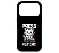 Custodia per iPhone 17 Pro Premere Start Pet Cat Gamer Console