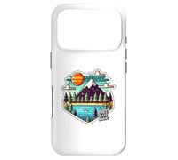 Custodia per iPhone 17 Pro Priest Lake Idaho ID Nature Pixelated Logo Vacation Design