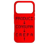 Custodia per iPhone 17 Pro Produci Consuma Crepa - Grafica Punk Rock Alternativa