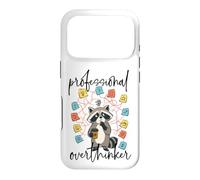 Custodia per iPhone 17 Pro Professionista Overthinker Raccoon Coffee Lover