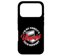 Custodia per iPhone 17 Pro Programmatore nerd divertente di supporto tecnico non pagato della mia famiglia
