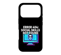 Custodia per iPhone 17 Pro Programmer Introvert Error 404 Social Skills Not Found