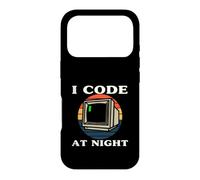 Custodia per iPhone 17 Pro Programmer Retro Computer I Code At Night