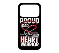 Custodia per iPhone 17 Pro Proud Dad Of A Heart Warrior Guasto al Cuore Guerriero Padre